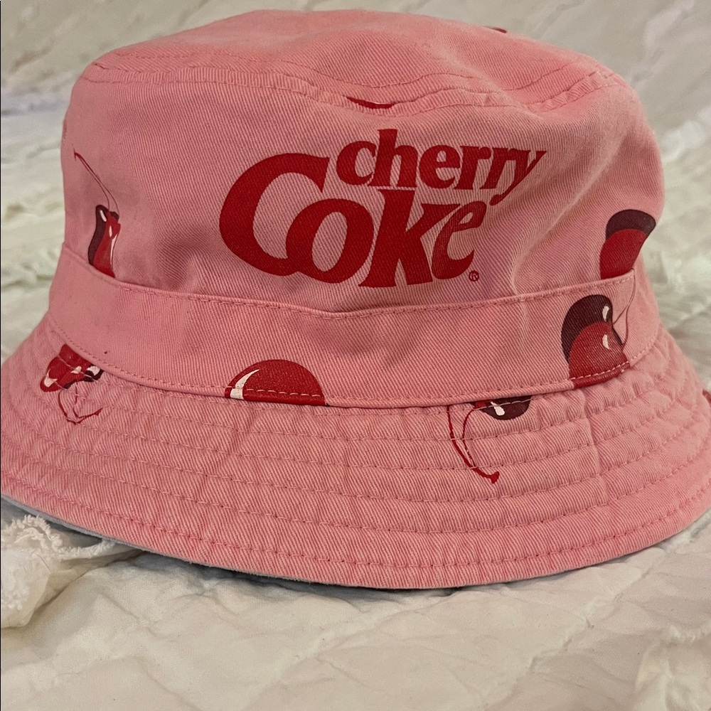 Cherry Coke Pink Bucket Hat